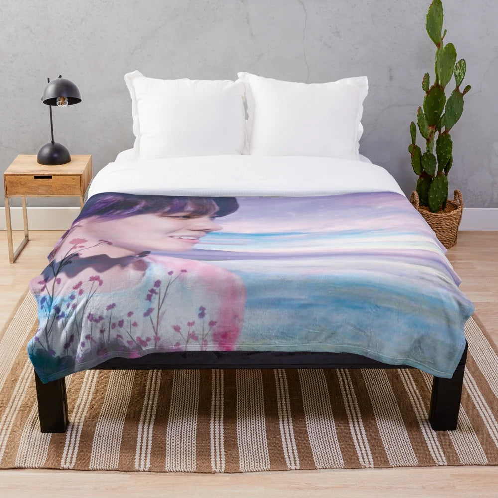 Paradise Plush Blanket with J-Hope Inspired Design
