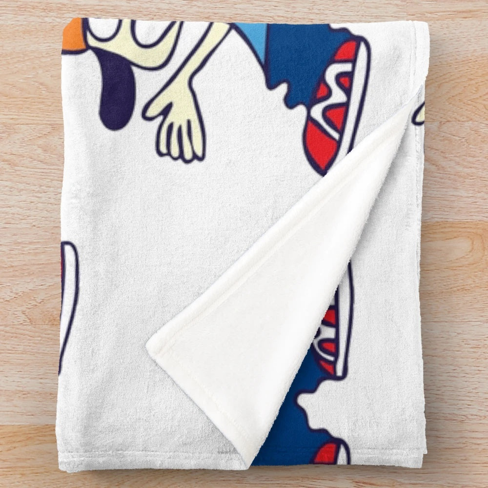 Parappa The Rapper-inspired plush blanket featuring the iconic video game character