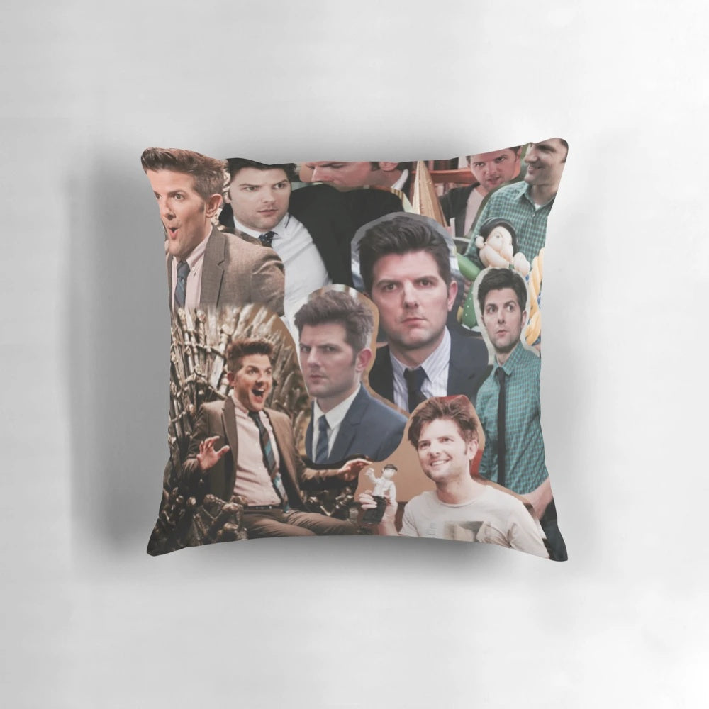 Parks and Recreation Adam Scott Ben Wyatt Pillow - Soft, Plush Cushion with Characters from the Popular TV Comedy