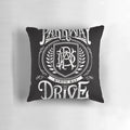 Parkway Drive band inspired throw pillow with retro 70s progressive rock design