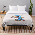 Parrot plush blanket with waiter uniform design
