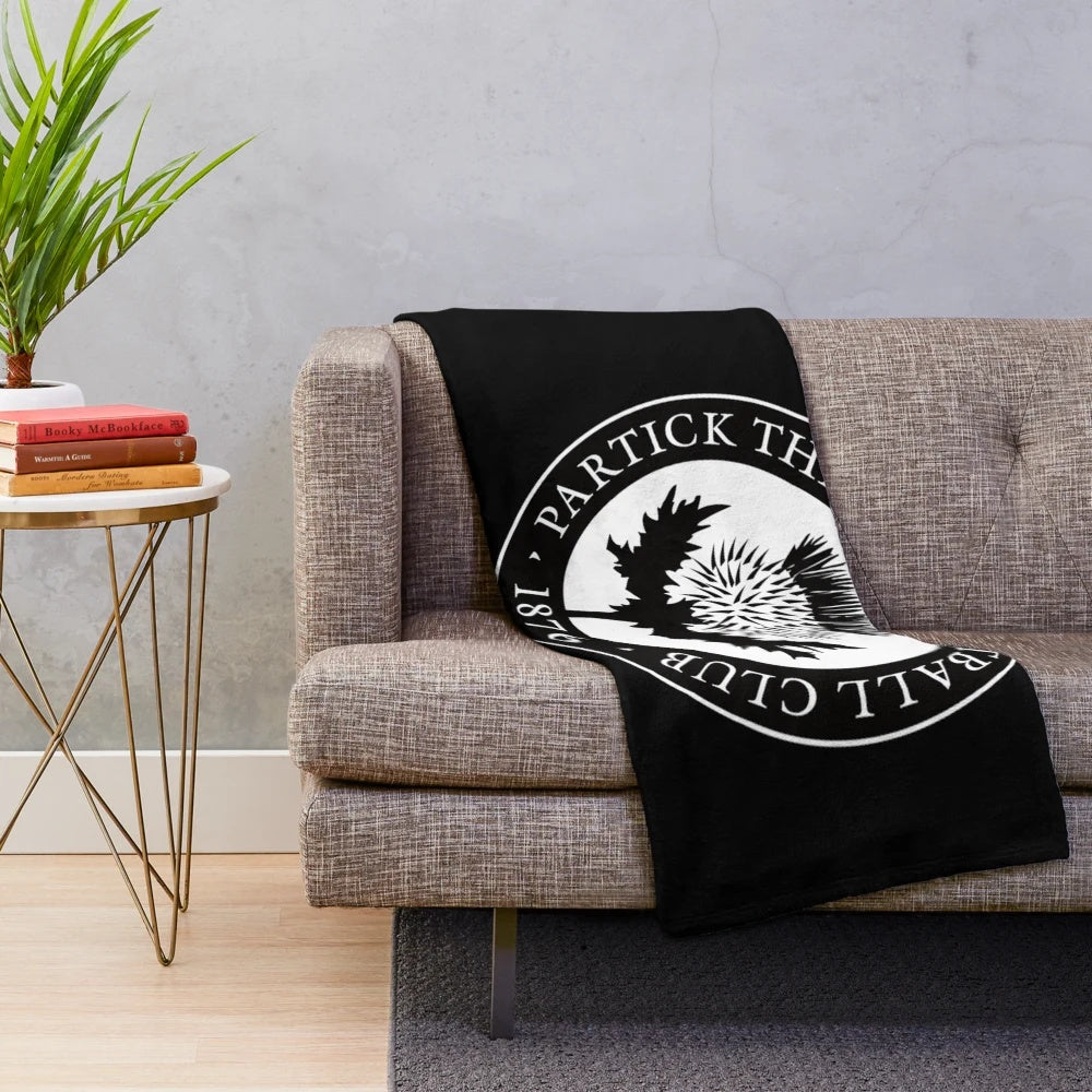 Partick Thistle inspired plush blanket for Scottish football fans