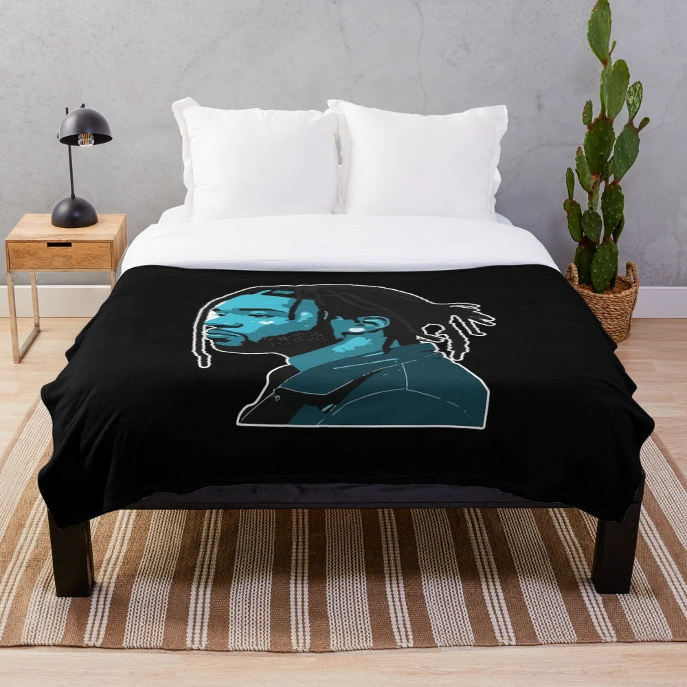 Partynextdoor inspired plush blanket featuring the rapper's name and music style