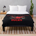 Ducati racing-inspired plush blanket