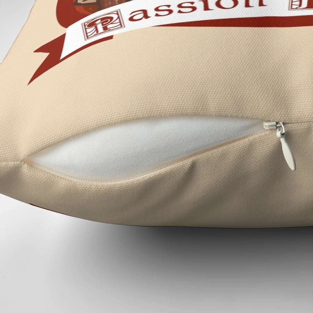Pillow featuring the cover art for the "Passion Medievalists" podcast episode 39, focusing on the lives of medieval women.
