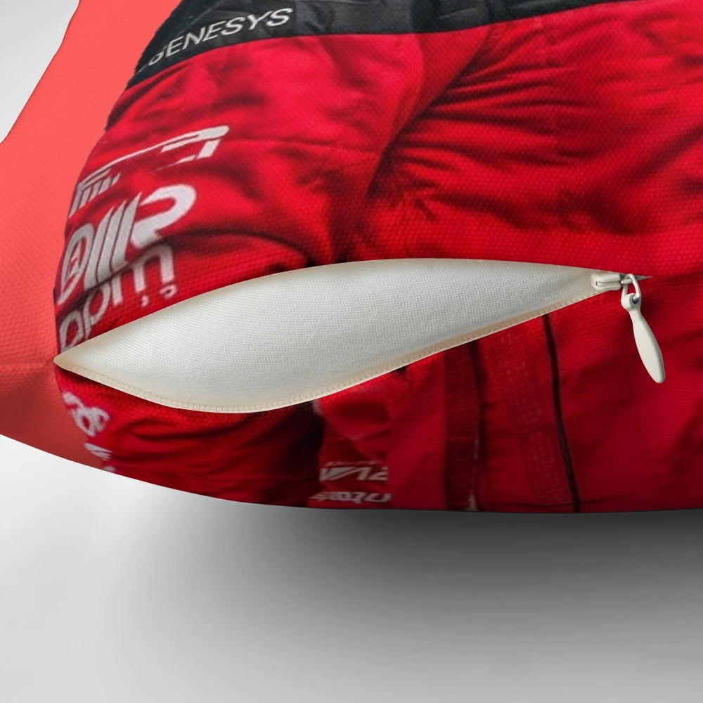 Comfort Pillow with Image of F1 Driver Charles Leclerc