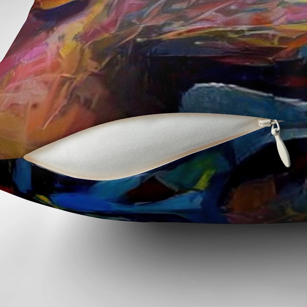 A sensual pillow featuring a captivating gay embrace, ideal for décor or gift-giving.