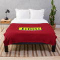 Italian flag plush blanket with Ferrari-inspired design