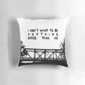 One Tree Hill Ravens-themed bridge-shaped pillow with the show's iconic characters