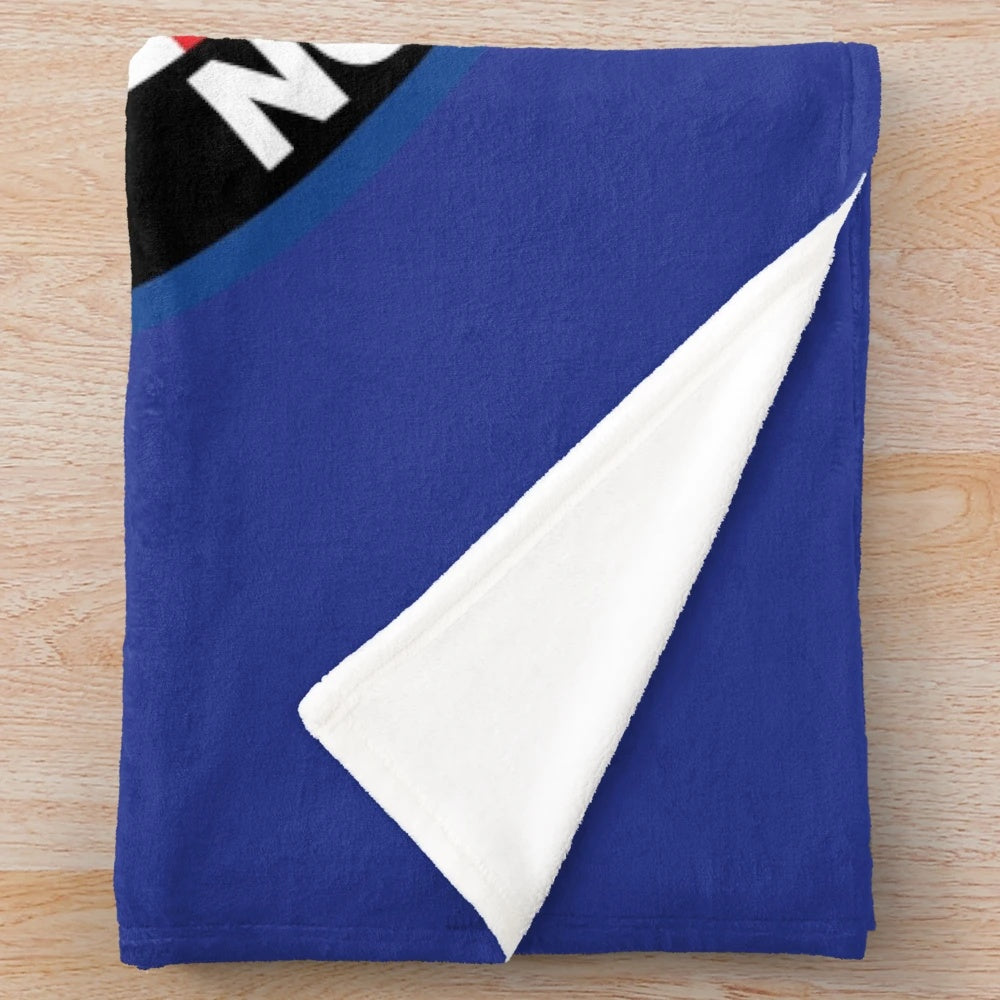 Rangers football fans plush blanket with Union Bears inspired design
