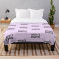 Pastel goth plush blanket with Chase Atlantic's Mitchel's Property aesthetic