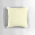 Pastel lemon yellow soft pillow with a solid color design