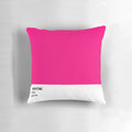 Light pink decorative pillow with modern minimalist design