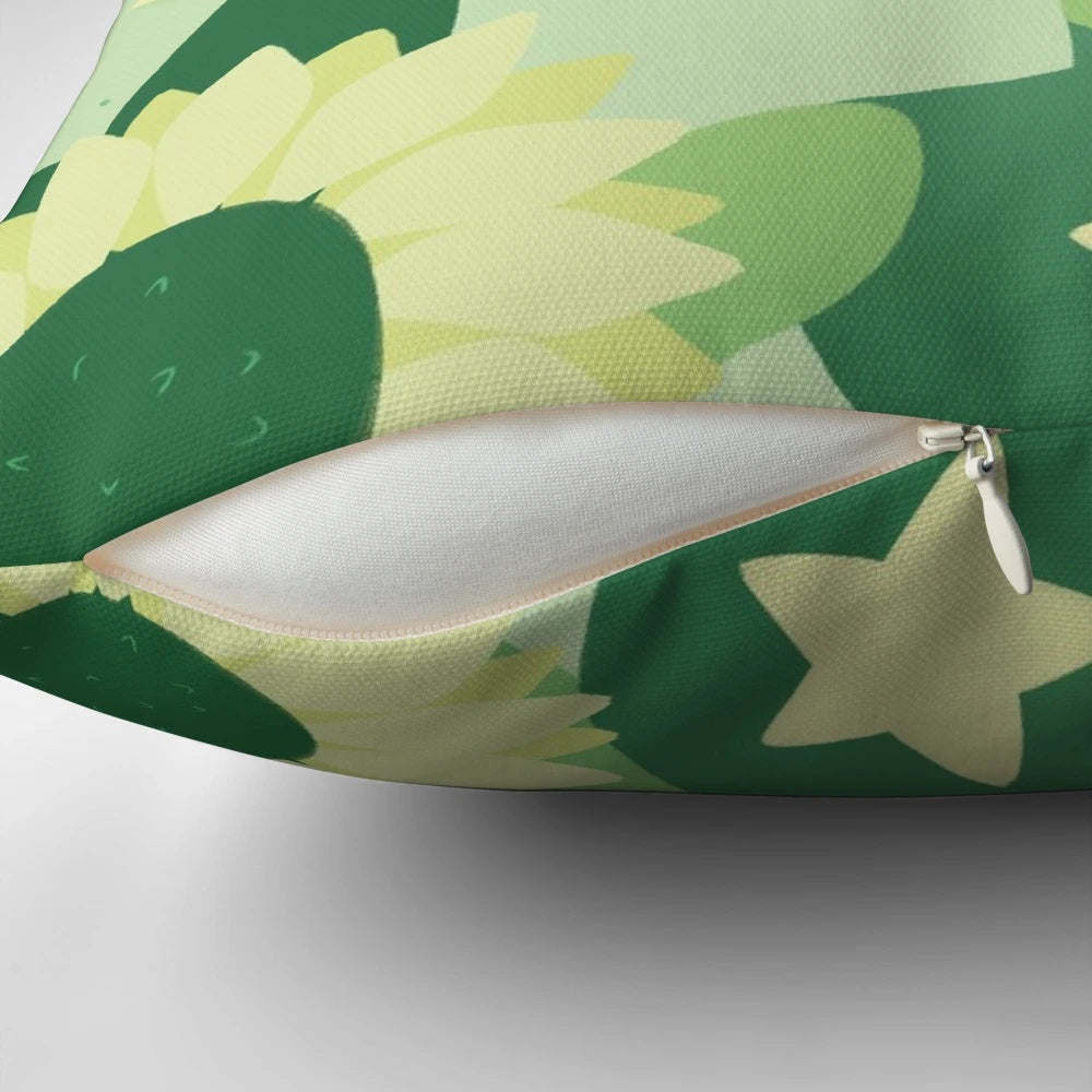 Pastel portrait pillow featuring Peridot from the Cartoon Network series Steven Universe