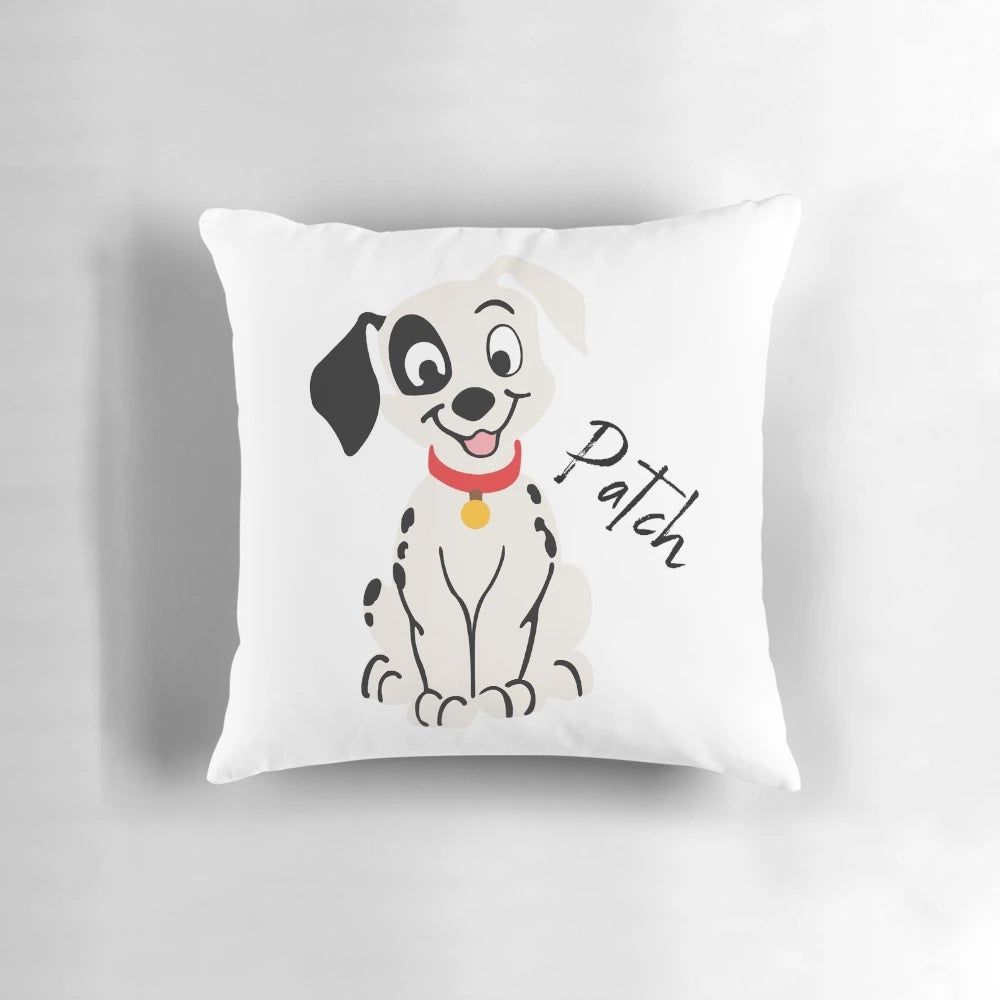Patch Pillow - A plush cushion featuring a patch design inspired by the beloved 101 Dalmatians animated film
