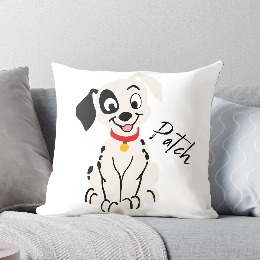 Patch Pillow - A plush cushion featuring a patch design inspired by the beloved 101 Dalmatians animated film