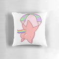Colorful Pride-themed Pillow featuring Patrick Star from Spongebob Squarepants