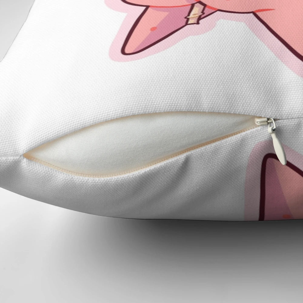 Colorful Pride-themed Pillow featuring Patrick Star from Spongebob Squarepants