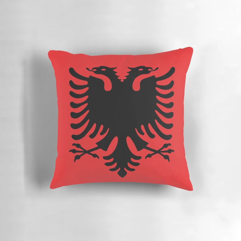 Soft, comfortable pillow featuring the vibrant and iconic flag of Albania.