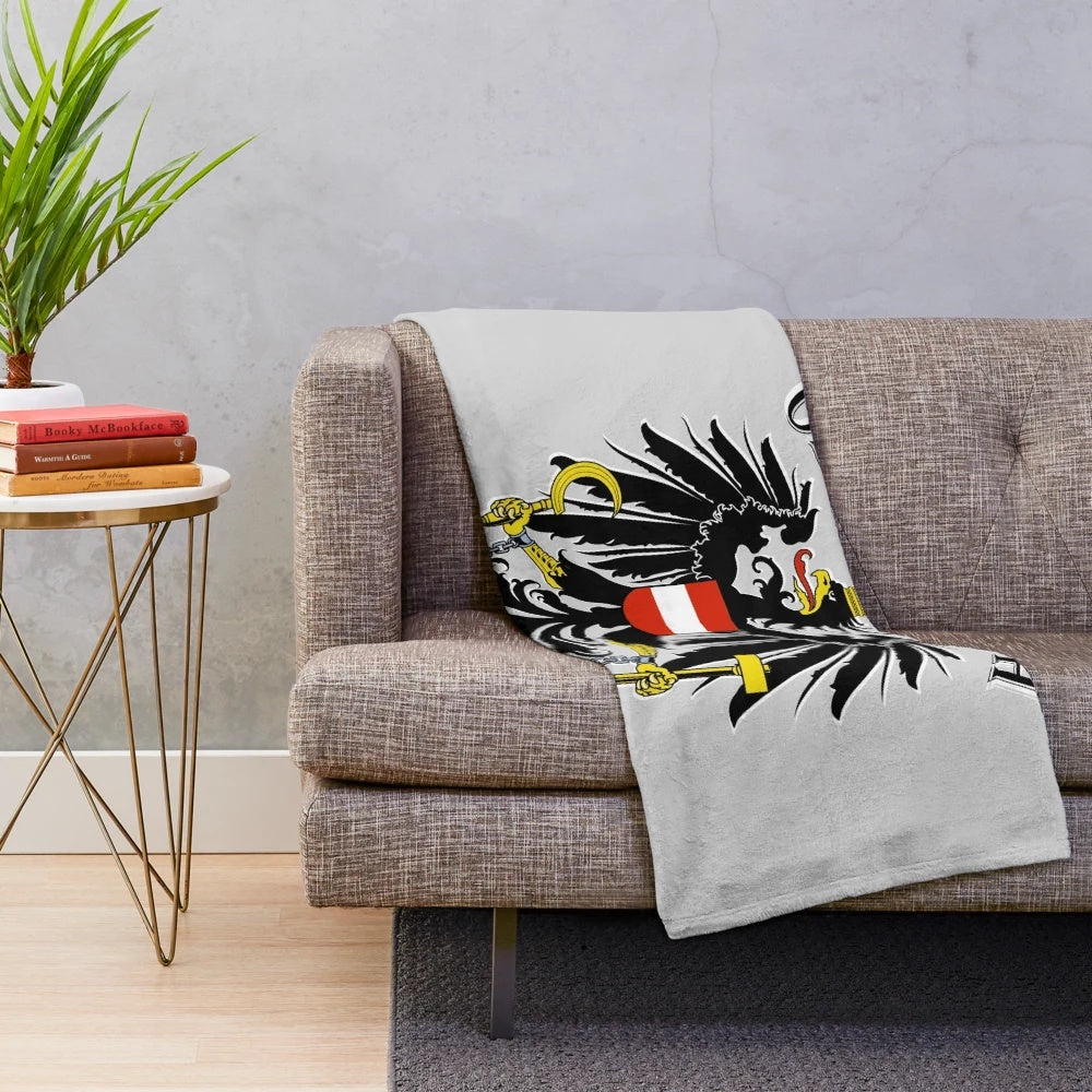 Austria Österreich coat of arms eagle patriotic plush blanket