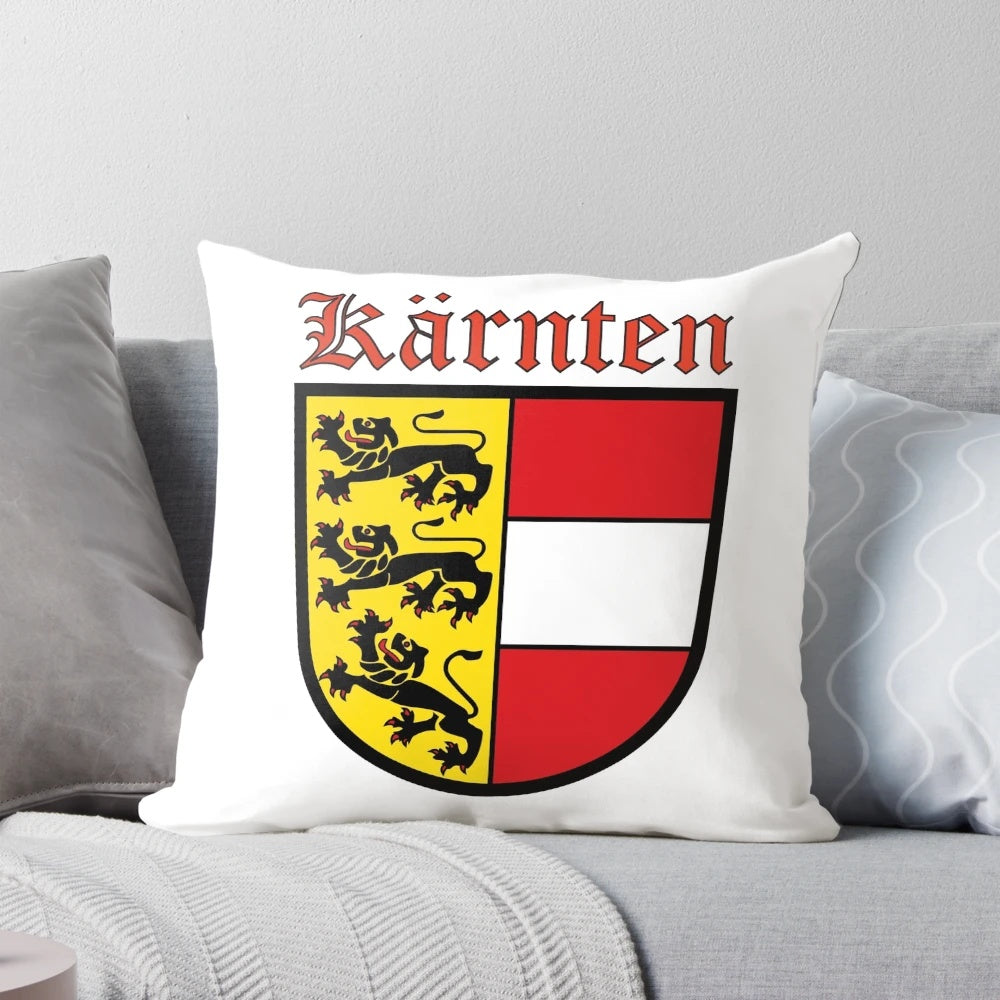 Carinthia coat of arms printed on a soft, comfortable pillow for a cozy and patriotic home decor accent.