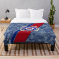 Coast Guard Plush Blanket with Patriotic Design