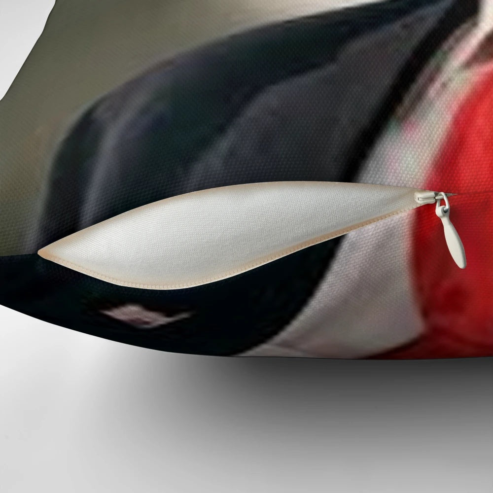 Donald Trump Pillow featuring the former president's iconic look
