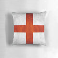 England flag St George's pillow featuring the English flag and St George's cross design