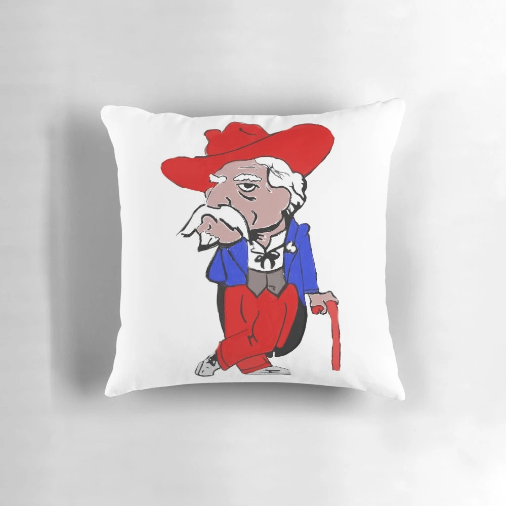 Patriotic rebel flag design pillow