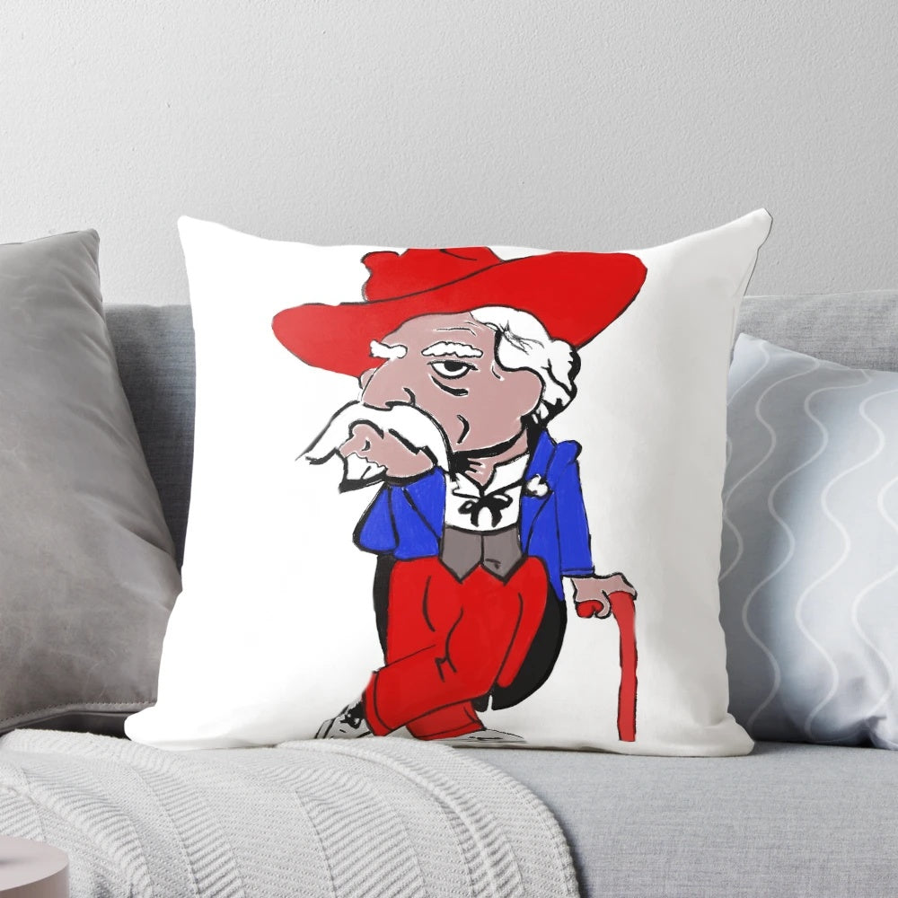 Patriotic rebel flag design pillow