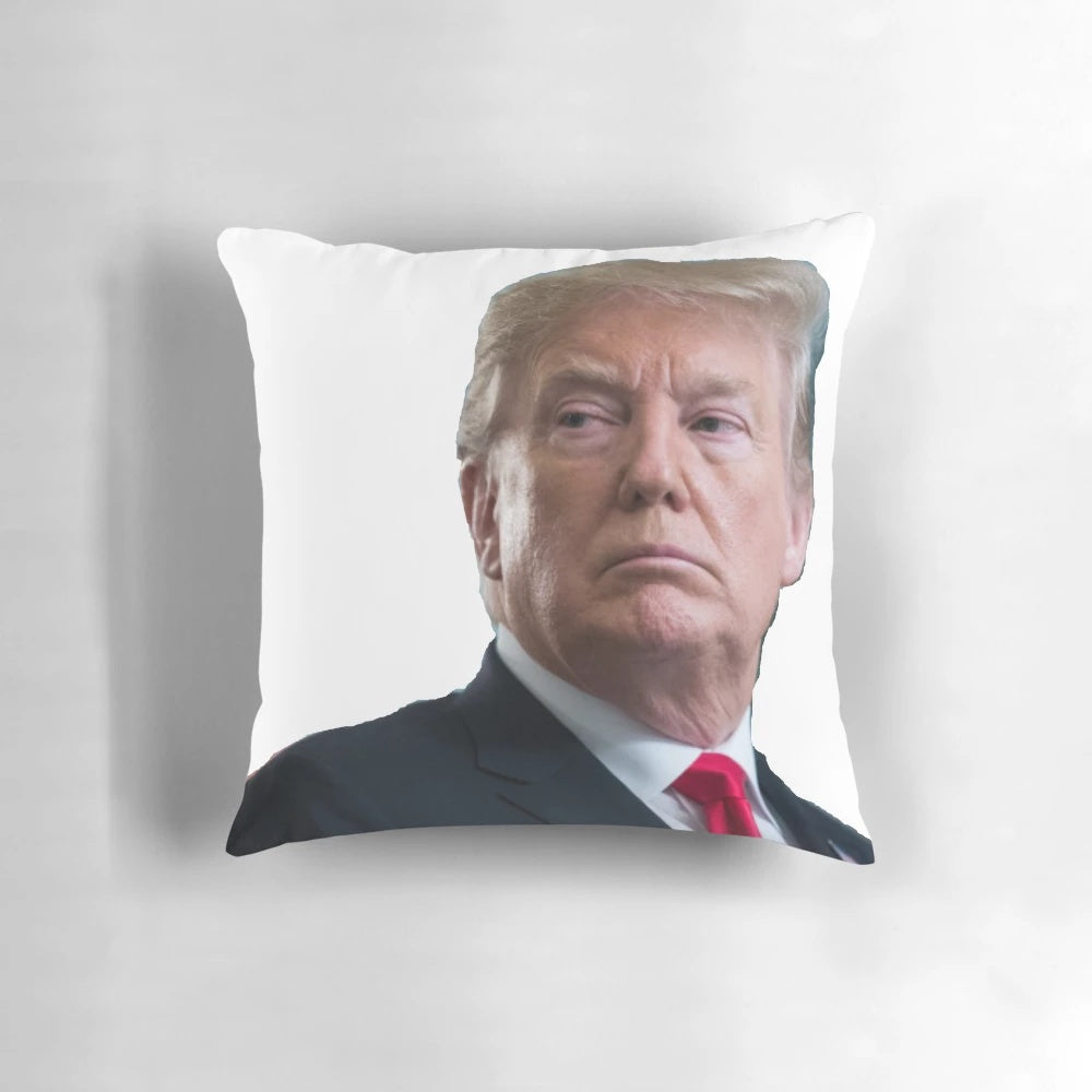 Trump Supporter Pillow with American Flag Design