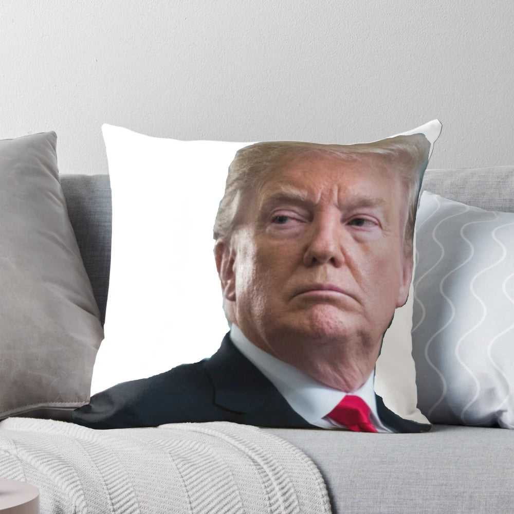 Trump Supporter Pillow with American Flag Design