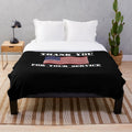 Patriotic plush blanket with USA flag design for veterans day gifts