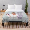 Patsy plush blanket featuring the iconic character from Absolutely Fabulous