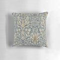 Decorative pillow featuring the iconic William Morris snakeshead pattern in a botanical floral design