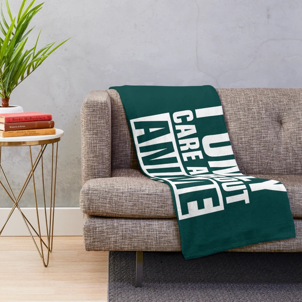 Colorful plush blanket with patterns and hobby designs