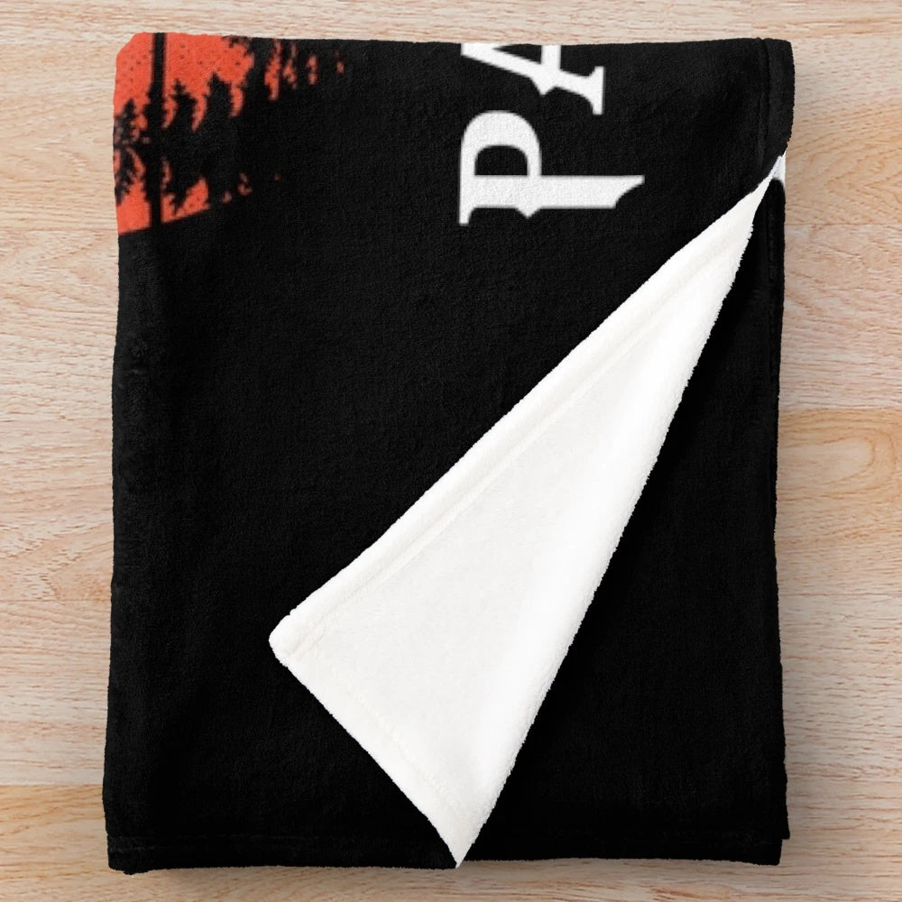 Patti Smith Inspired Plush Blanket with Punk Rock Aesthetic