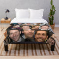 Paul Rudd Collage Plush Blanket featuring the Marvel superhero Antman