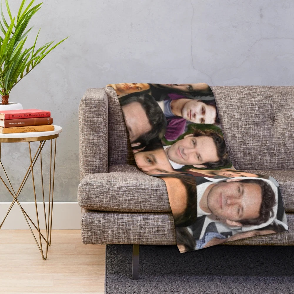 Paul Rudd Collage Plush Blanket featuring the Marvel superhero Antman