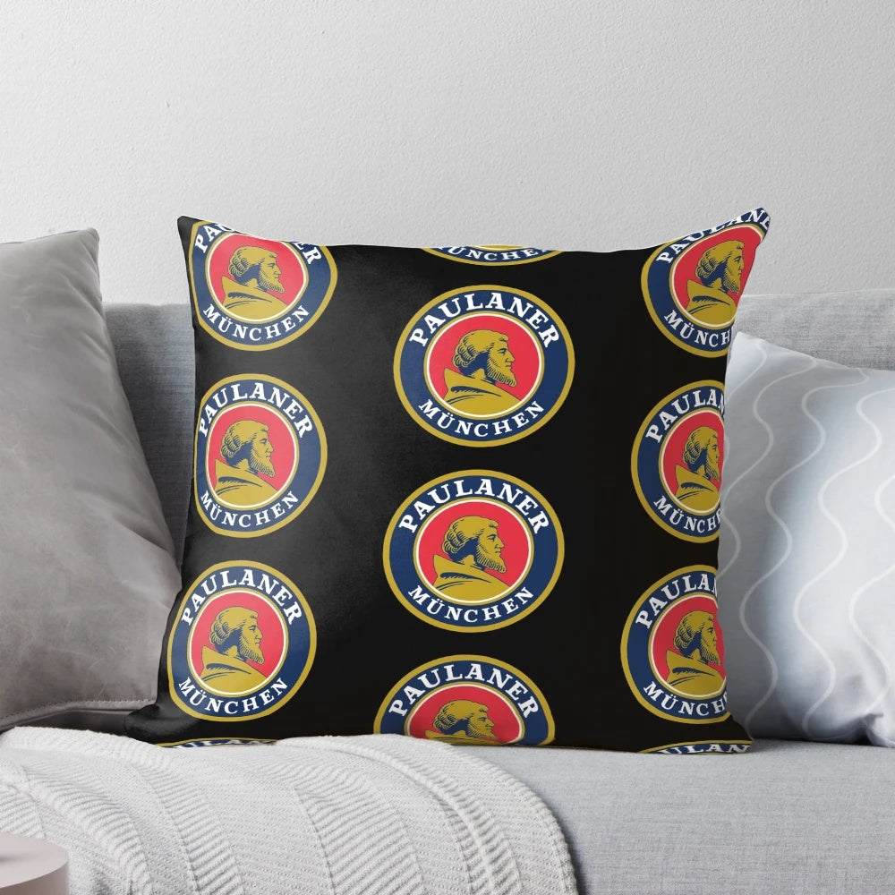 Paulaner Beer Brewery Pillow - Soft and Comfortable Decorative Accent