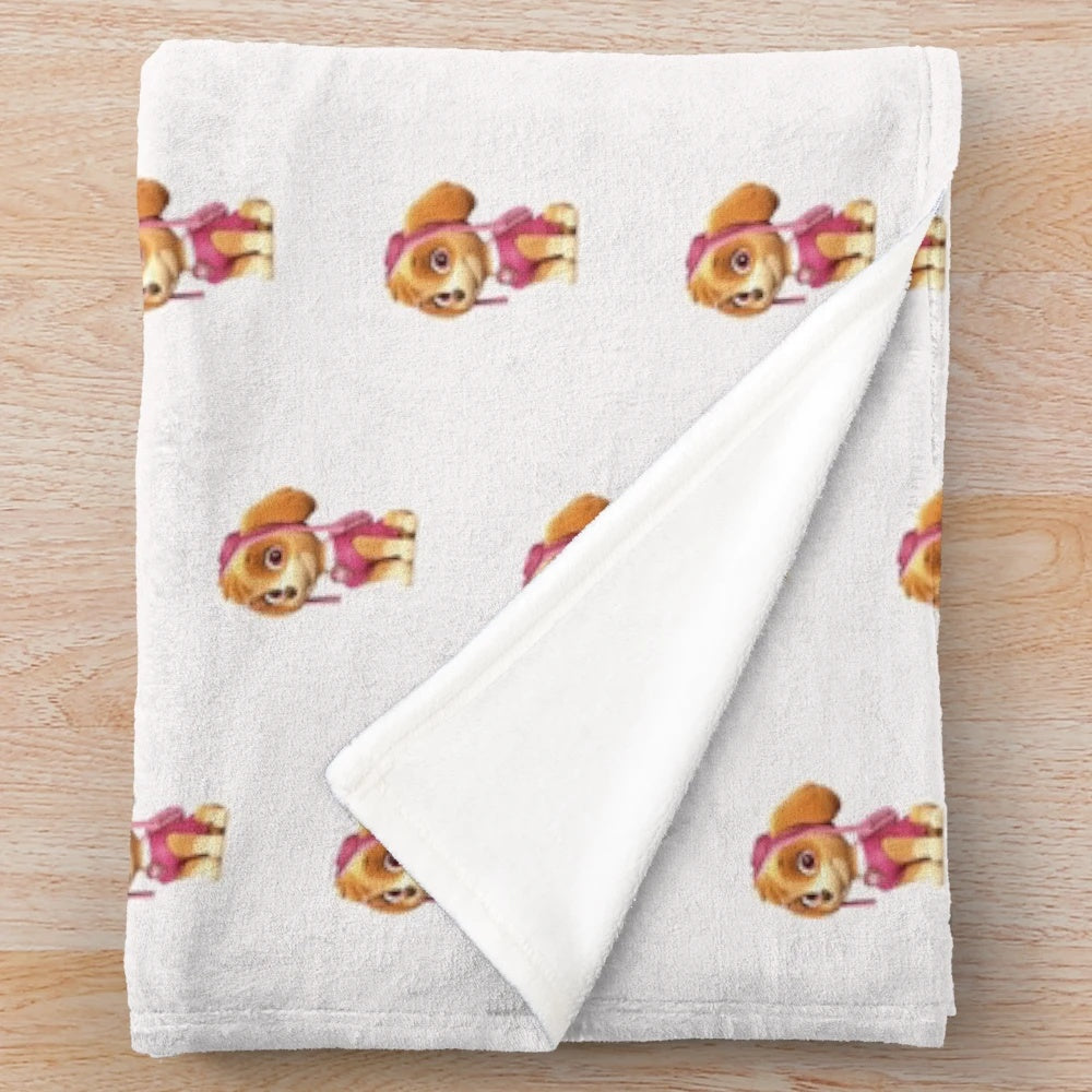 Paw Patrol-Inspired Skye Plush Blanket for Kids