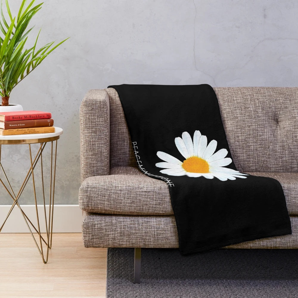 G-Dragon Peaceminusone Daisy Flower Plush Blanket