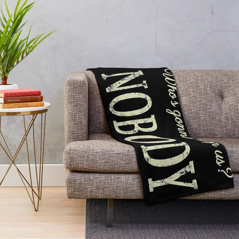 Peaky Blinders inspired plush blanket with a cool, badass quote