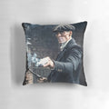 Peaky Blinders Inspired Thomas Shelby Throw Pillow featuring Cillian Murphy as Tommy Shelby