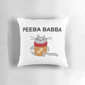 Peeba Babba peanut butter cat pixel art decorative pillow