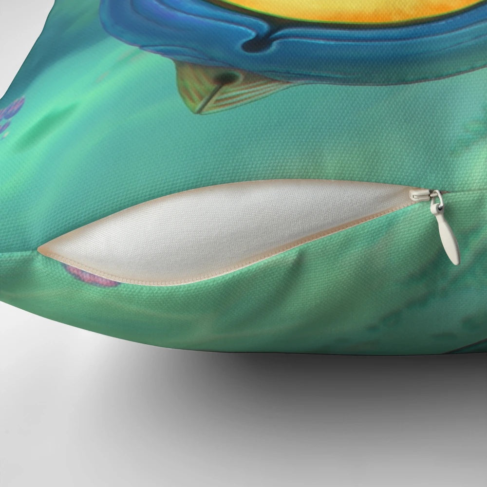 A plush, Peeper-themed pillow perfect for Subnautica fans and ocean enthusiasts