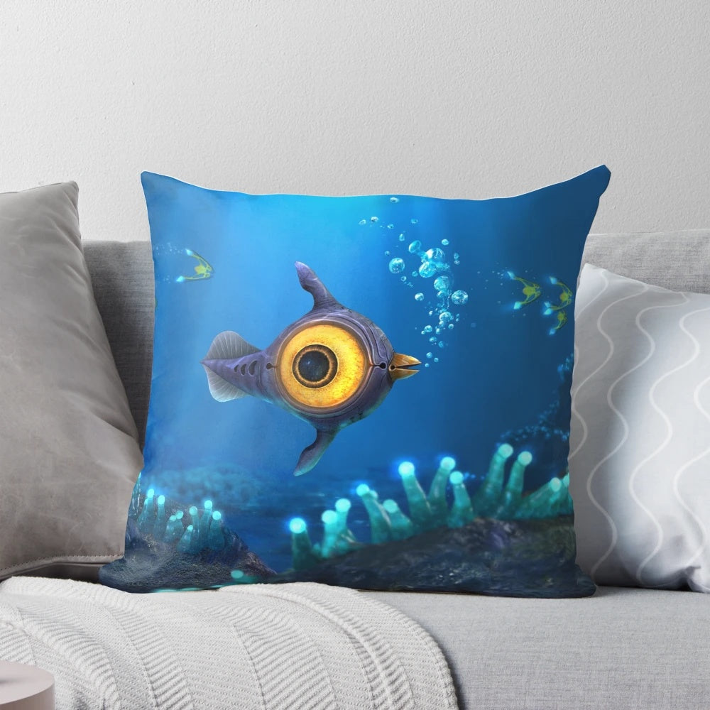 Peeper Pillow - Comfortable Pillow Inspired by the Peeper Fish from the Subnautica Game
