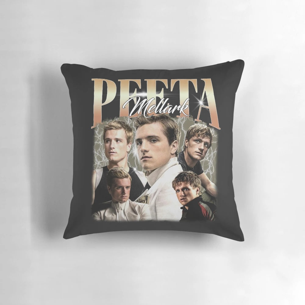 Peeta Mellark vintage unisex t-shirt featuring the character from the Hunger Games series