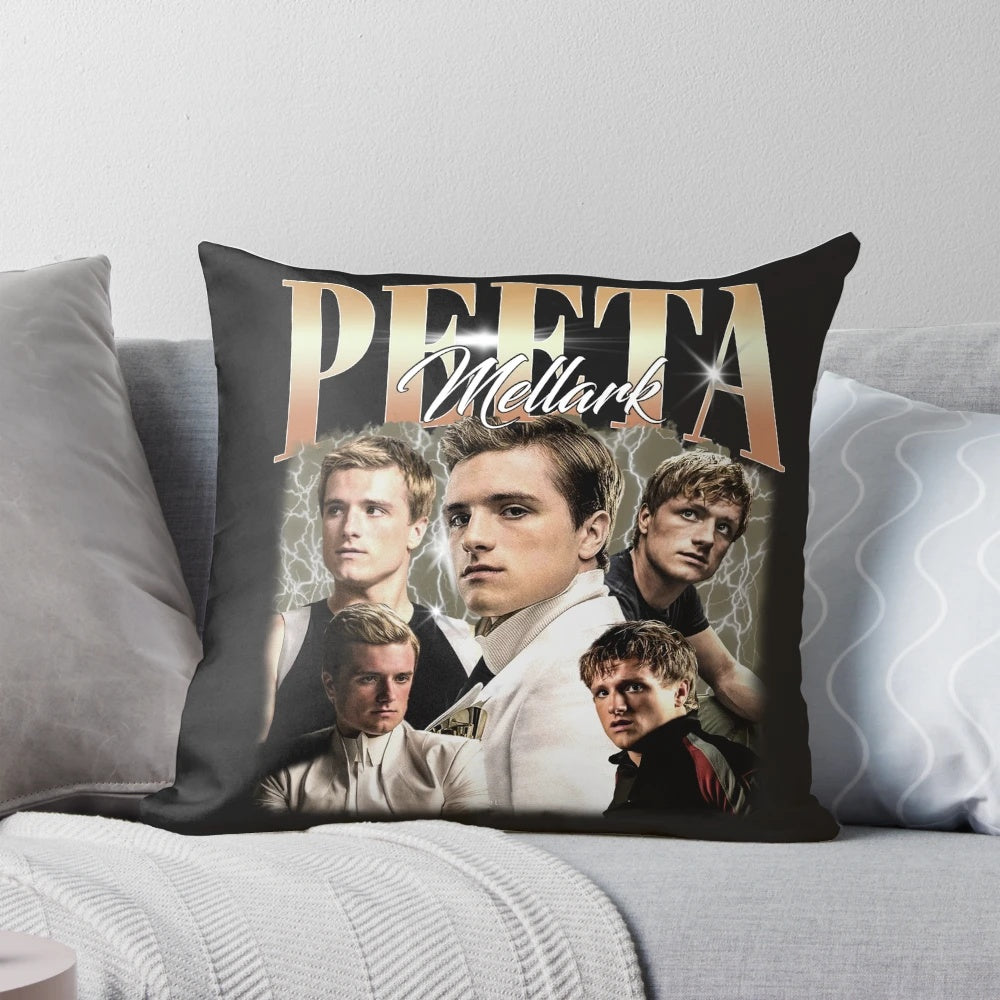 Peeta Mellark vintage unisex t-shirt featuring the character from the Hunger Games series