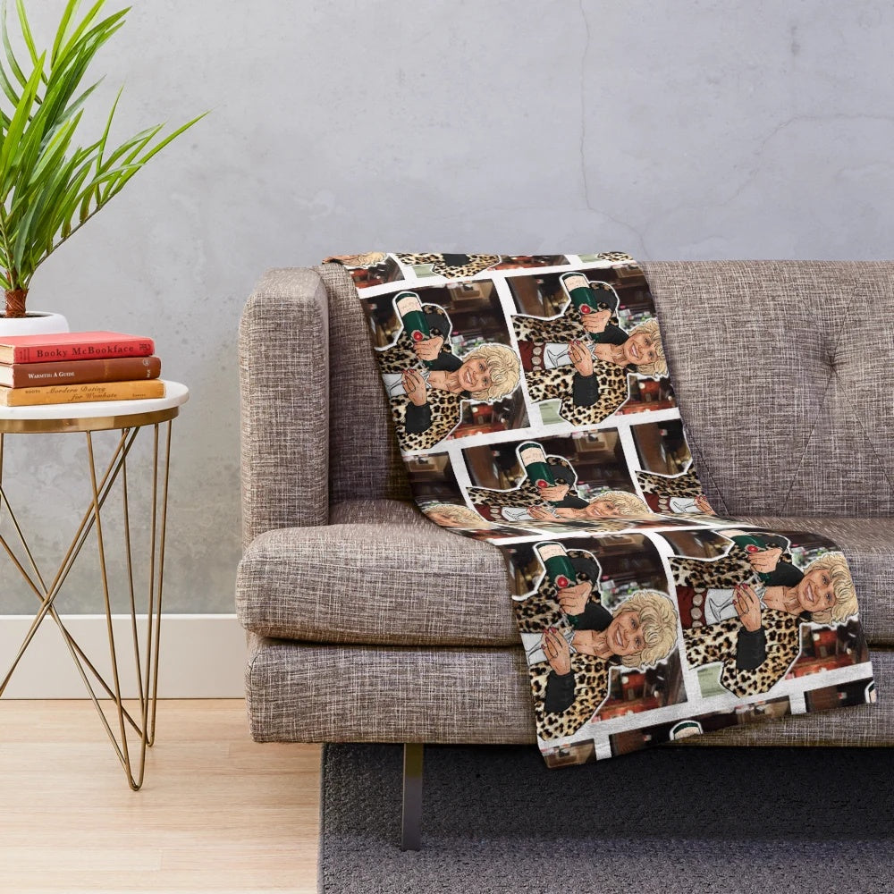 Peggy Mitchell from Eastenders inspired plush blanket